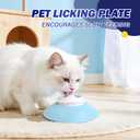 Slow Feeder cat Bowl, Interactive Licking Bowl for Wet & Liquid Food, Cat Puzzle Feeder, Non-Slip Cat Food Bowl for Slow Eating, Anxiety Relief Cat Slow Feeder Bowl Yellow Ball
