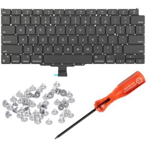 HAWSON US A2337 Keyboard Replacement for MacBook Air Retina 13" M1 A2337 Late 2020 Year US Layout with Keyboard Screws and Screwdriver