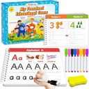 Preschool Learning Activities Kindergarten Workbooks, Toddler Busy Book Handwriting Practice, Coloring Tracing Activity Book for Kids 3-5, Montessori Educational Toys for 3 4 5 Year Old Boy Girl Gifts