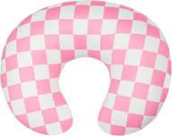 GFU Nursing Pillow Cover for Boys and Girls, Breastfeeding Pillow Case for Newborn, Soft Baby Breastfeeding Pillow Slipcover, Pink Stretchy Feeding Cover (Cover Only)