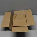 Joybe 50 Pack 5.95x3.25x8 Inch Small Brown Paper Bags with Handles Bulk, Kraft Paper Gift Bags for Birthday Party Favors Grocery Retail Shopping Business Goody Craft Sacks (Plain Natural, 50pcs)