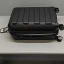 Traveler's Choice Pagosa Indestructible Hardshell Expandable Spinner Luggage, Black, 22-Inch Carry-on