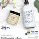 Avery Printable Blank Rectangle Labels, 2" x 3", Glossy Crystal Clear, 80 Customizable Labels (22822)