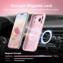 Magnetic for iPhone 17 Pro Max Case, Compatible with MagSafe, [Full Camera Protection][Screen Protector] Silicone Shockproof Protective Phone Case for iPhone 17 Pro Max 6.9", Chalk Pink