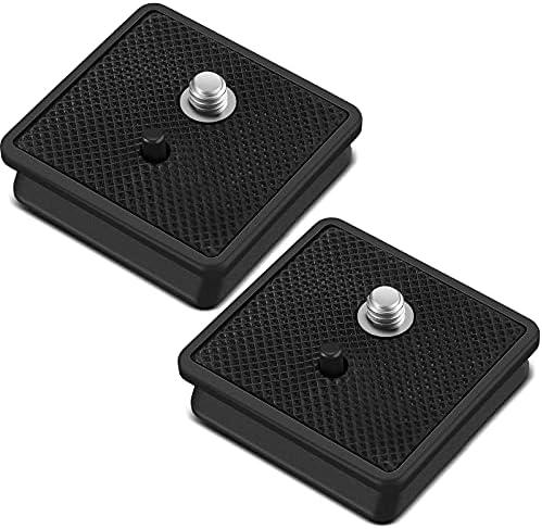 TOODOO 2 Pieces 41mm QR Release Plate Camera Tripod Ball Head Quick Release Plate Replacement Compatible with Ambico V0552 V0554, Sunpak 7500 Pro 7500tm 7575, Kalimar Pro-tech V40