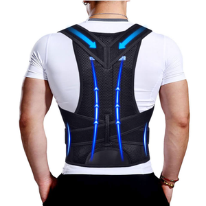 Back Brace Posture Corrector for Men & Women, Upgraded Full Back Support with Adjustable Shoulder Straightener and Waist Support Straps, Breathable Back Brace for Office Work, Long Sitting & Daily Wear, Comfortable Posture Support for Upper & Lower B
