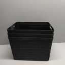 Bino The Jute Storage Baskets Large Black Pack of Three