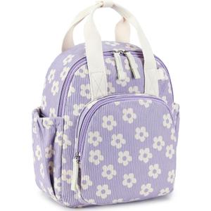 Bluboon Toddler Backpack for Girls Boys 2-4 Cute 12" Preschool Kindergarten Backpacks Kids Daycare Bags School Travel (Flower-purple)