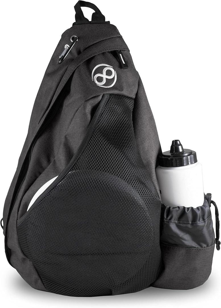 Infinite Discs Slinger Deluxe Disc Golf Backpack for Quick Disc Storage, 12 Discs in Your Bag (Charcoal Black)
