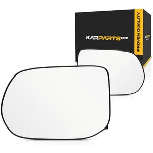 For Honda Civic 2006-2011 Mirror Glass Driver and Passenger Side | Pair | Non-Heated | w/Backing Plate | Sedan | Flat Glass Type | Replacement For 76253SNAA01, 76203SNAA01 | HO1324119, HO1325119