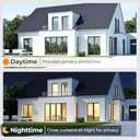 DOWELL Window Tint for Home, One Way Window Privacy Film, Black Silver, 29.5" X 78.7"
