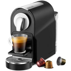 Espresso Pod Machine for Home, Compact Capsule Coffee Maker for NS Original Pods, 20 Bar High Pressure Pump, 22oz Removable Water Tank, Adjustable Cup Tray, Black