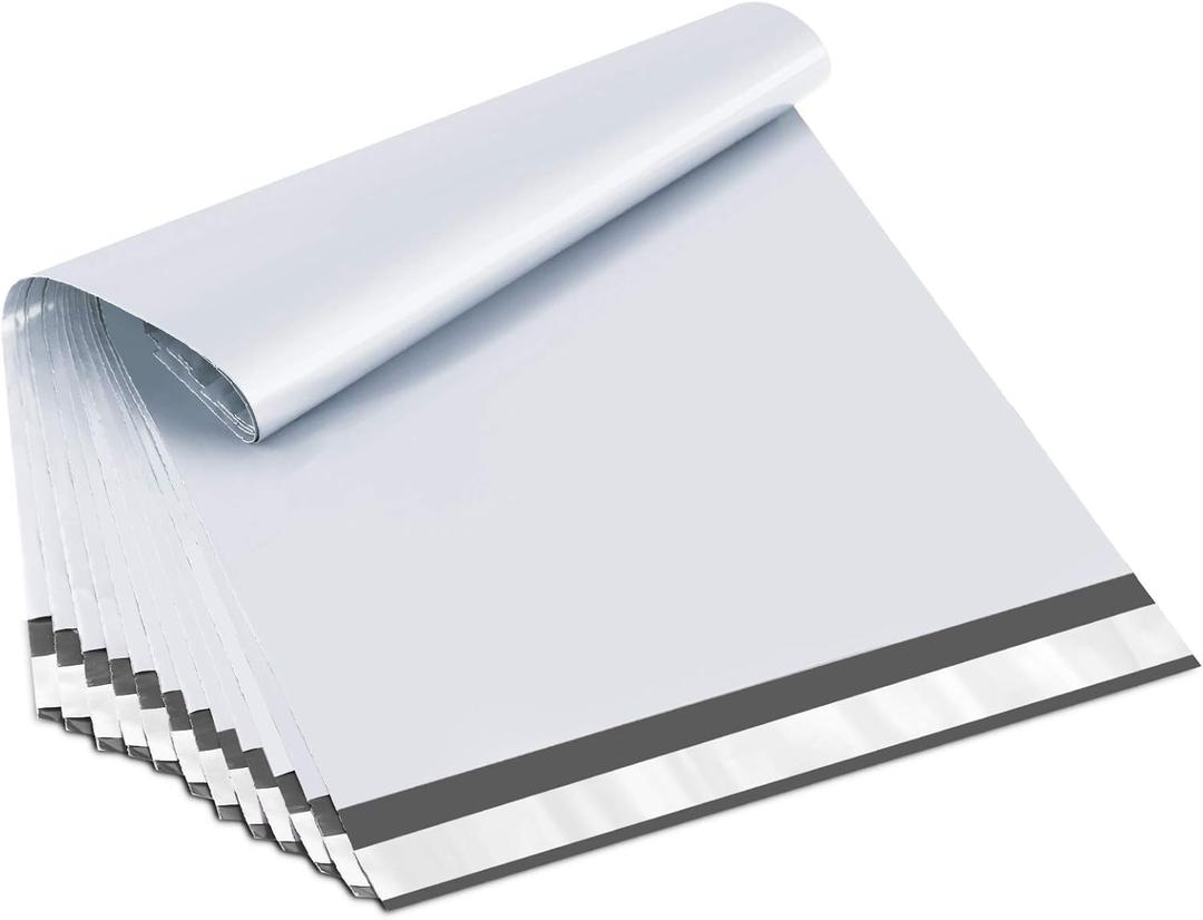 UCGOU 14.5x19 Poly Mailers White Shipping Bags Self-Sealing Waterproof and Tear-Proof 50 Pack