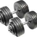 Cap Barbell Adjustable Dumbbell Weight Set | Multiple Options (200 lb Set -Two Handles)