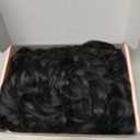 REECHO Curly Hair Extensions, 4PCS 20 inch Clip in Hair Extensions Lace Weft Short Curly Extensions Clip Ins Invisible Natural Hairpieces for Women, Natural Black