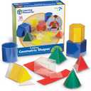 Learning Resources Folding Geometric Shapes - 16 Pieces, Ages 7+ Geometry Accessories, Teacher Aids, Math Helper, Teacher Supplies, Math Games for Kids,Back to School Supplies