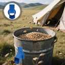 BESPORTBLE Large Capacity Grain Dispenser Durable Iron Grain Storage Bin Outlet for Efficient Flow for Rice Buckets Farms and Warehouses Easy to Clean Sanitary Design