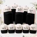 Hercicy 50 Pcs Wedding Trucker Hat Baseball Cap Bulk Wedding Party Favor