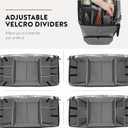 ZOBER All in One Christmas Ornament Storage Box & Decoration Container - Easy Access Removable Trays, Keeps 73 Ornaments - Adjustable Extent Area for Figurines and Pockets for Decoration - Gray