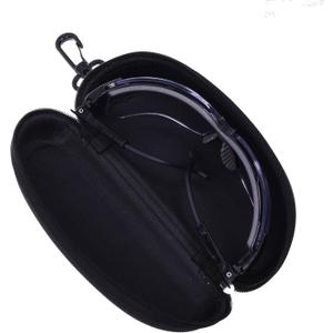 Cosmos Travel Eyeglasses Case Protection Case Compatible with Howard Leight by Honeywell Genesis Sharp-Shooter Safety Eyewear Glasses (BLACK)
