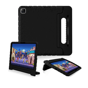 for iPad Pro 13 inch Case 2024 with Pencil Holder and Anti-Slip Hand Stand, Super Protection Rugged EVA Shockproof Kids Cover Compatible with iPad Pro 13-inch (M4)-Black