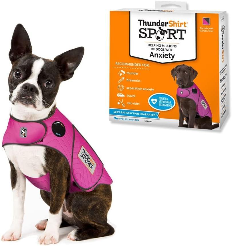 ThunderShirt for Dogs, X Small, Fuchsia Sport - Dog Anxiety Relief Calming Vest
