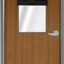 WdFour Classroom Door Window Cover,Blackout Shades for Classroom Windows and DoorsPrivacy,Room Darkening Design Blocks Views, Classroom Window Cover Lockdown.8W x 50L Inches, 1 Panel,Black