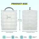 5-Tier Mini Brand Storage Case with Adjustable Compartments, Plastic Organizer Box for Mini Brand Organizer(Case Only)