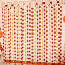 Otalibo Fall Decor 2Pack Red Gold Orange Maple Leaves 3.3 X 6.6 ft Thanksgiving Decorations Metallic Foil Fringe Curtains Fall Party Supplies Autumn Harvest Photo Booth Props Backdrop Streamers