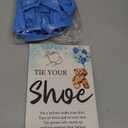 Roowest 51 Pcs Tie Your Shoe Baby Shower Game Sign Wooden Sign Greenery Gift Sets Gender Reveal Party Favors 50 Balloons Latex Balloons for Game Supplies(Blue,Bear)