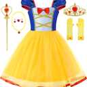 Princess Dresses for Girls Costumes Halloween Cosplay Outfit Birthday Party Dress 3T
