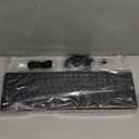 Wireless Keyboard and Mouse Combo, RGB Backlit, Rechargeable & Light Up Letters, Full-Size, Soft Typing, Sleep Mode, 2.4GHz Quiet Keyboard Set for Mac, Windows, Laptop, PC, Trueque (Black)