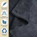 Newwiee 72 Pack Microfiber Bleach Proof Towels Bulk for Salon 18 x 30 Inch Dry Lint Free Hair Drying Hand Towels for Hair, Gym, Bath, Spa, Shaving, Barber(Black)