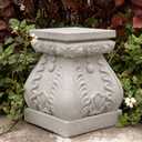 Outdoor Pedestal Stand for Garden Decor - ClassicalL Plinth Pedestal Stand for Statues, Decorative Garden Pedestals and Statue Stand, 12" Tall
