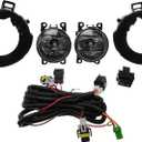 Spec-D Tuning Clear Lens Fog Lights + H11 Bulbs + Switch Included Compatible with Nissan Pathfinder 2005-2009, Frontier, L+R Pair Assembly