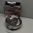 cuomaop Deep Fryer Pot, 304 Stainless Steel Japanese Frying Pot with Oil Drain, Temperature Control and Lid, Tempura Deep Fryer Pot for Kitchen Stove/Induction Cooker French Fries Fryer Chicken 9.4"