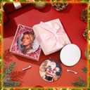 Knitgrip 50 Pcs Sublimation Buttons Blanks with Pins 3 Inch MDF Buttons Pins Heat Transfer Sublimation Blanks Christmas Badge Name Tags for Projects DIY Crafts Gifts