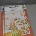 Home Bargains Plus Thanksgiving Contemporary Orange Pumpkin Table Runner, 70 Inch Long, Fall Harvest Easy Care Table Runner