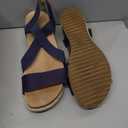 LifeStride Women's Breeze Wedge Sandal (10, Navy)