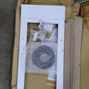 Ideal Pet Products Aluminum Pet Patio Door, Adjustable Height 77-5/8" to 80-3/8", 7" x 11-1/4" Flap Size, White