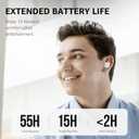 TOZO T10 Wireless Earbuds Bluetooth 5.3 Headphones, App Customize EQ, Ergonomic Design, 55H Playtime, Wireless Charging Case, IPX8 Waterproof Sound in-Ear Headset, New Version