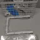 Hair Dryer Holder Cabinet Door 3-in-1 Adhesive Hair Tool Organizer Wall Mounted Adjustable Height Blow Dryer Holder Under Sink Bathroom Hair Appliance Organizer and Storage Countertop(White)