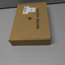 MICHEL ROUEN Golf Shirts for Men Short Sleeve Lightweight Quick Dry Pin Striped Casual Collared Polo Shirts (L)