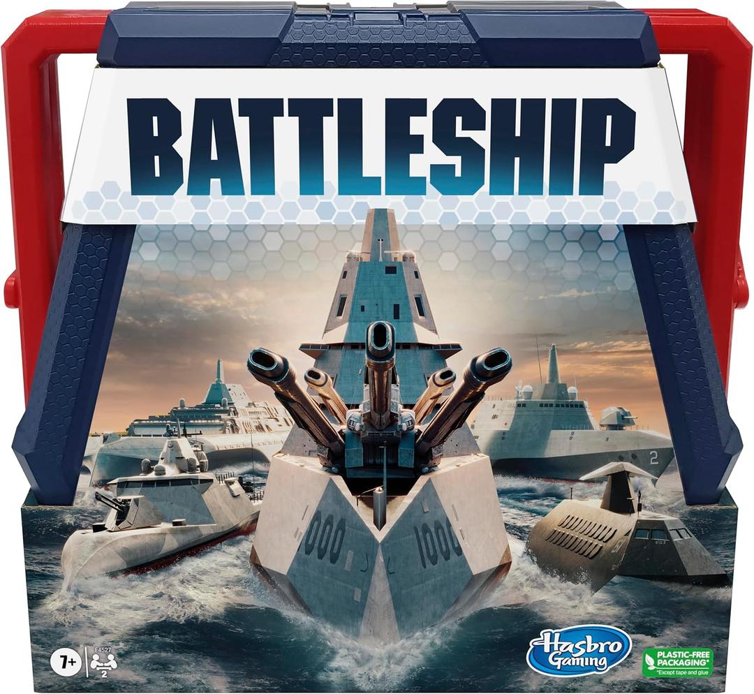 Hasbro Gaming Battleship Classic Board Game | Strategy Games for Kids and Adults | Ages 7+ | 2 Players | Fun Kids Games | Family Games