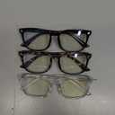 Gaoye Stylish Blue Light Glasses for Woman - Computer Glasses 99% Blue Light Blocking - Lightweight TR90 Frames - 3 pack