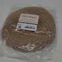 3Pcs Hanging Wall Basket, Teardrop Hanging Baskets, Boho Wall Storage Fruit Baskets for Kitchen, Woven Produce Holder with 3Pcs Strong Hooks, Home Produce Basket, 3 Sizes(Linen)