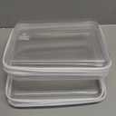 2 PCS Clear Zippered Hard Pouch, Durable, Waterproof Storage Case for Cosmetics, Jewelry, Toys, and Office Supplies, Hard Shell Zipper Case for Home, Travel, and Outdoor Use (9.6x7.7x2.8in, 2 Count)