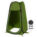Portable Shower Tent Spacious Changing Dressing Room Outdoor Rain Shelter for Toilet Camping Hiking Beach Dress Changing Tent for Ladies (Green, 47.2" L x 47.2" W x 74.8" H)