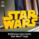 LEGO Star Wars Brick-Built Star Wars Logo - Building Set for Adults 18+ - Star Wars Gift Idea for Birthdays - Collectible DIY Model Kit - Home Decor Idea for Fans of The Movie Series - 75407