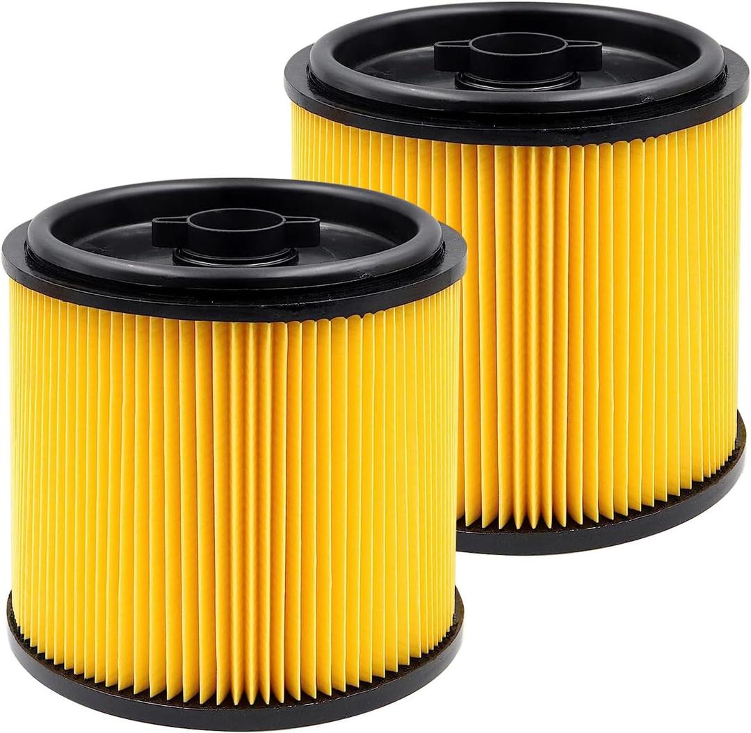 ATXKXE VCFS Replacement Filter for Vacmaster Standard Cartidge Filter and Retainer, 2pack